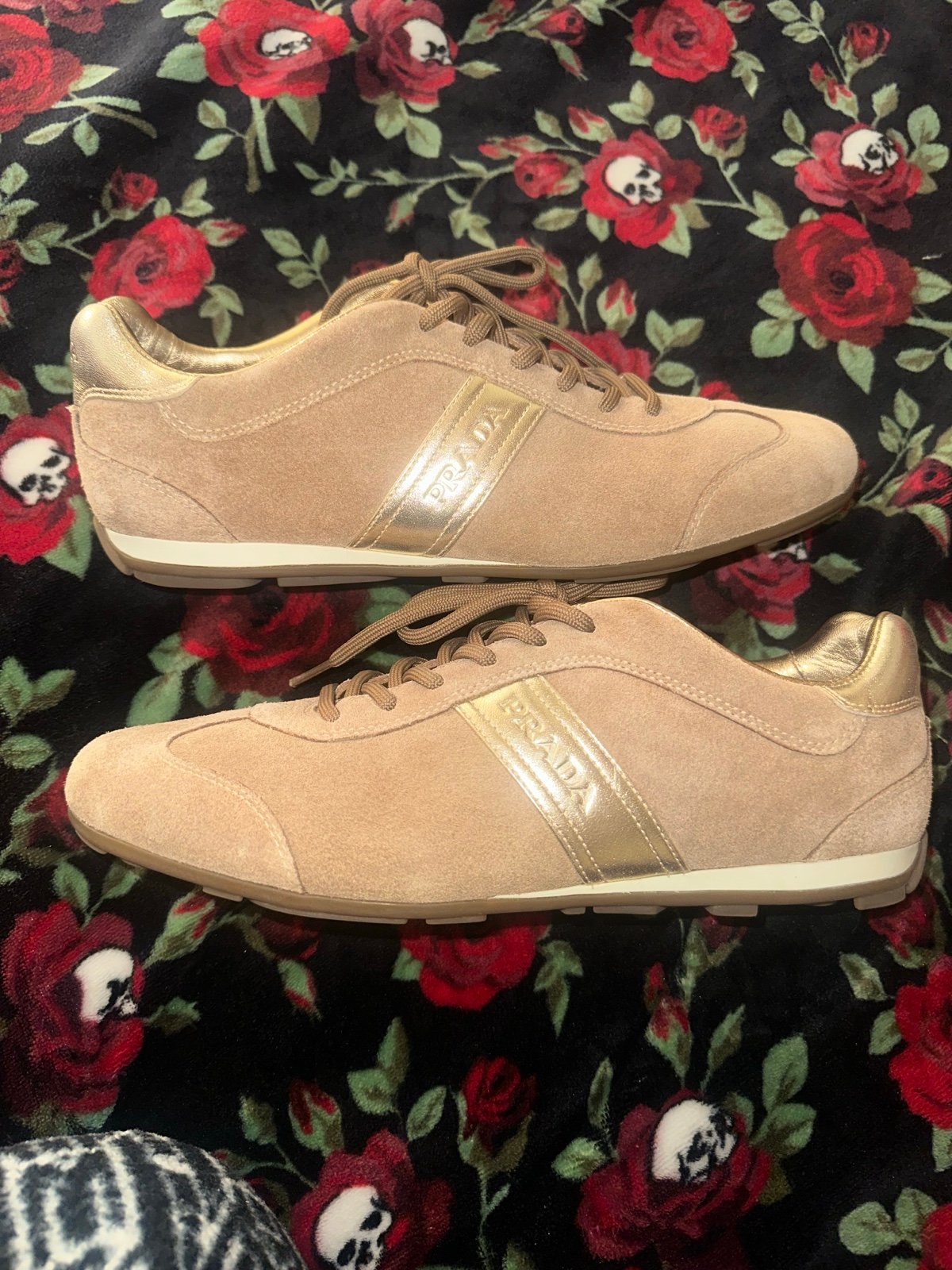 Prada suede sneakers