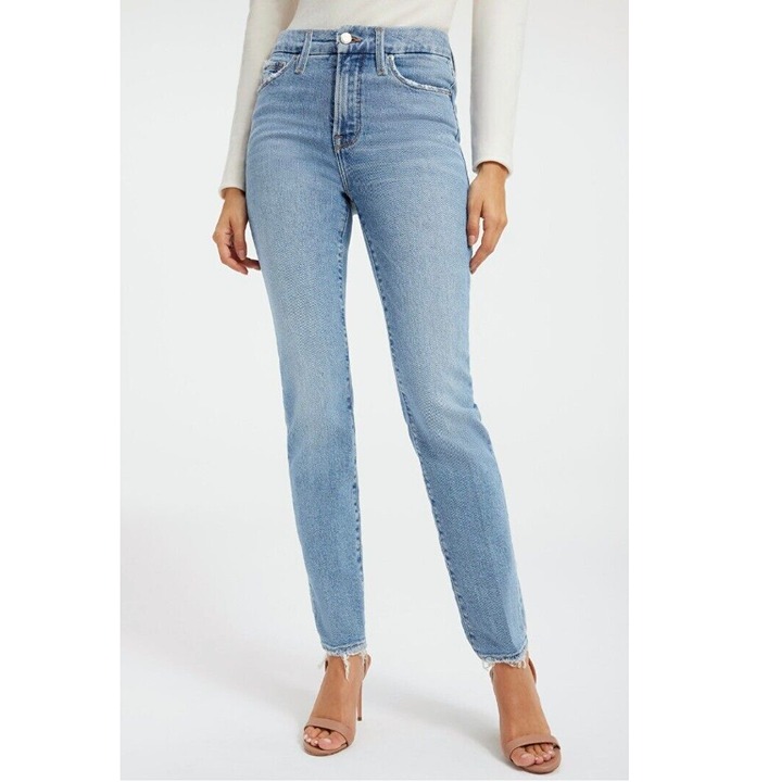 Good American Good Classic Slim Straight Jeans (Size 4/27)