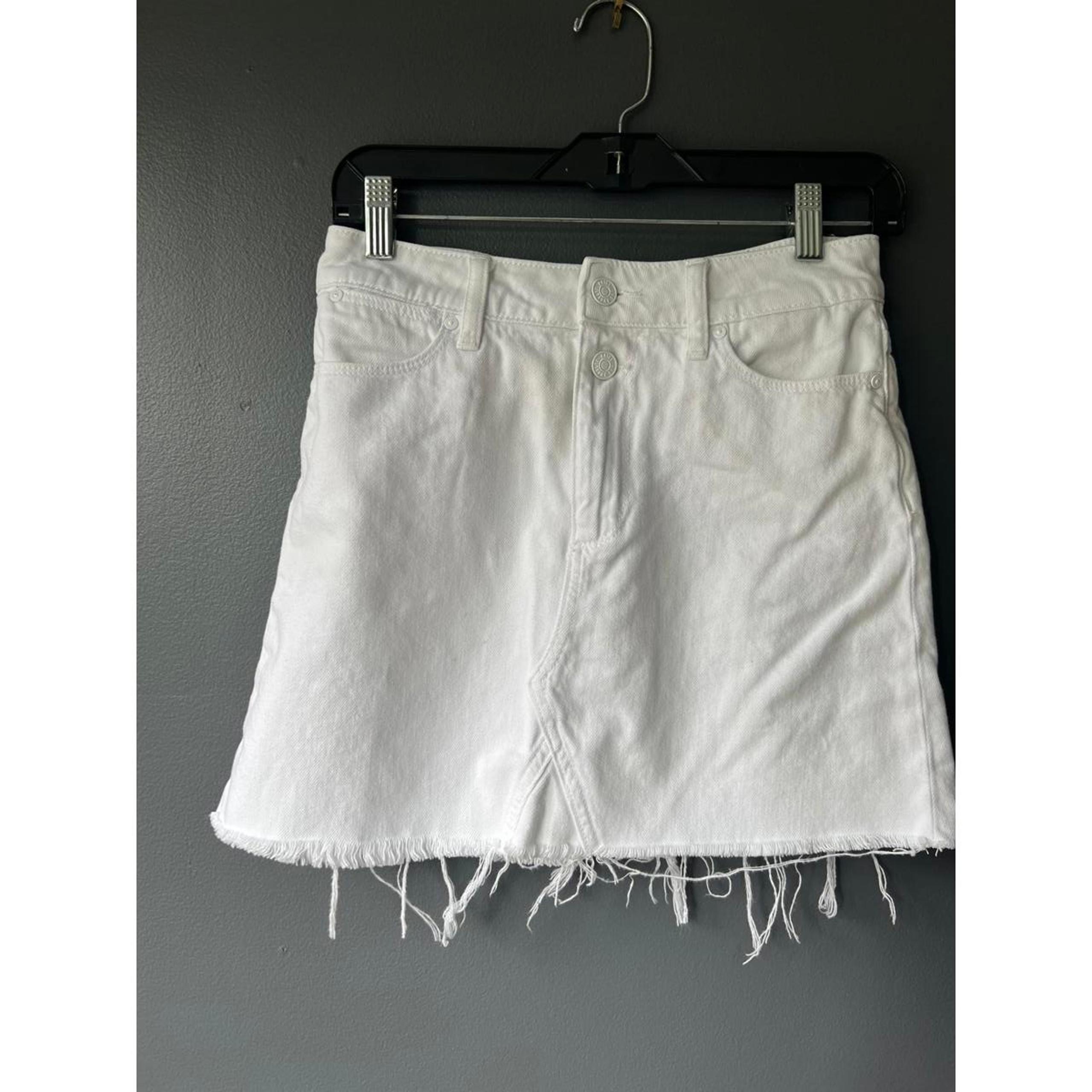 Paige Women's White Denim Mini Skirt size 26