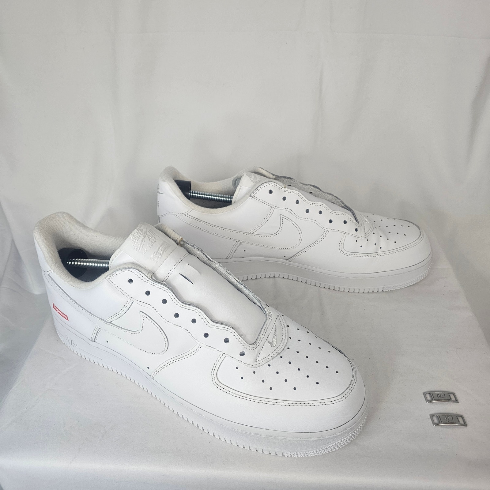 Nike x Supreme Air Force 1 Triple White Men’s 14 Box Logo Collab Rare