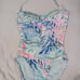Lilly Pulitzer 138 Size 12 Flamenco One Piece Swimsuit Kaleidoscope Coral EUC