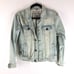 Angelo Litrico Mens Denim Jacket Vintage Retro Trucker Light Wash Cotton S
