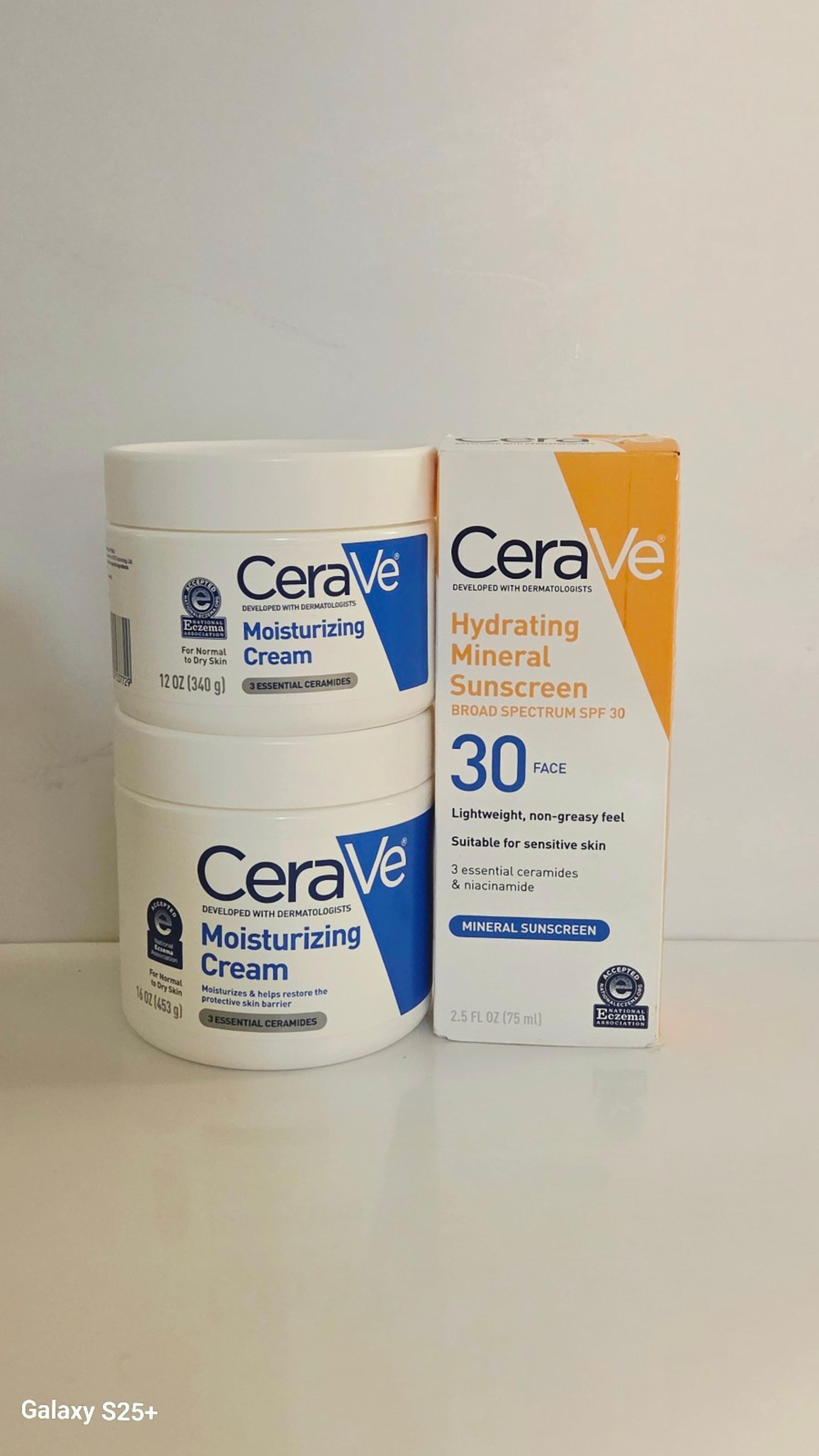 CeraVe Moisturizing Face & Body Cream/Lotion w/ Sunscreen Bundle