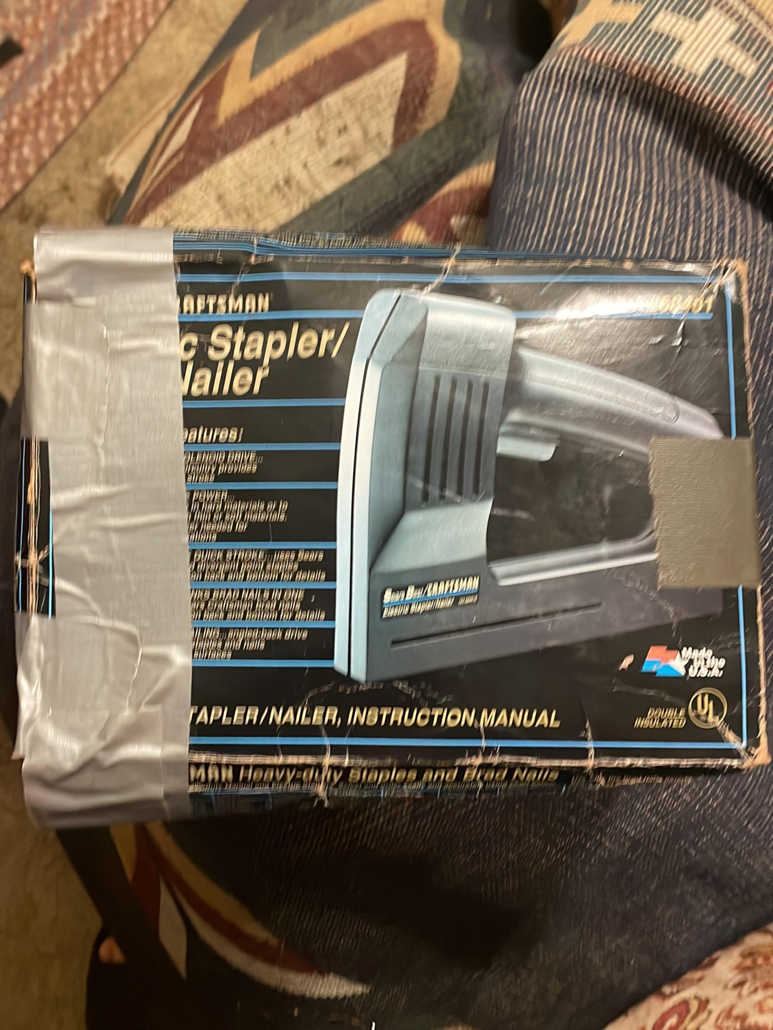 Craftsman Electric Stapler / Brad Nailer  9-mm with Variable Power Knob - New