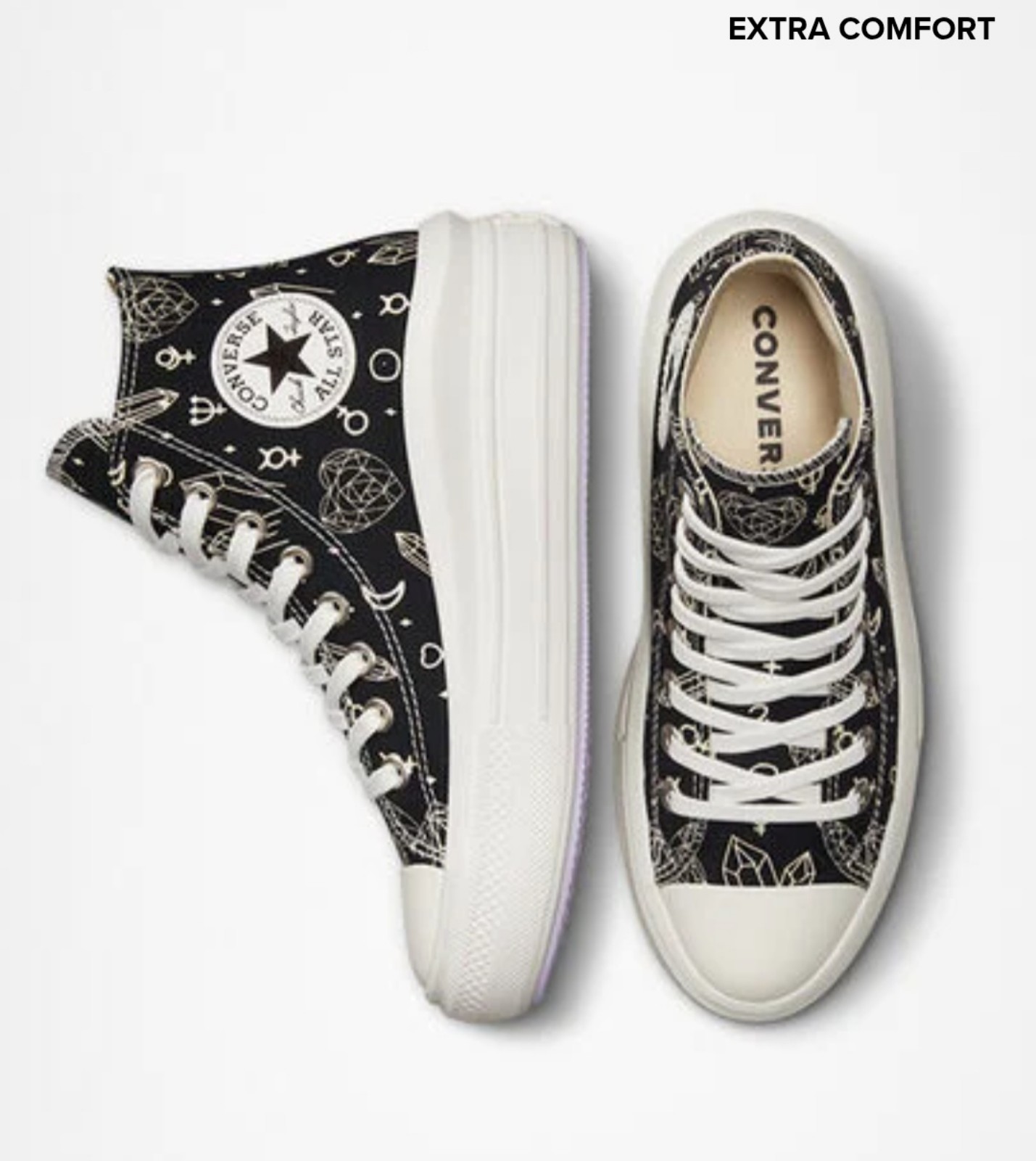 Chuck Taylor All Star Move Platform Mystic Crystals women's siz 6