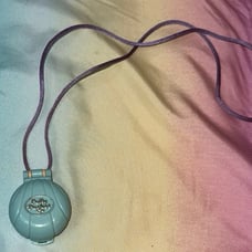 Vintage 1991 Polly Pocket LuLu’s seaside locket bluebird necklace playset