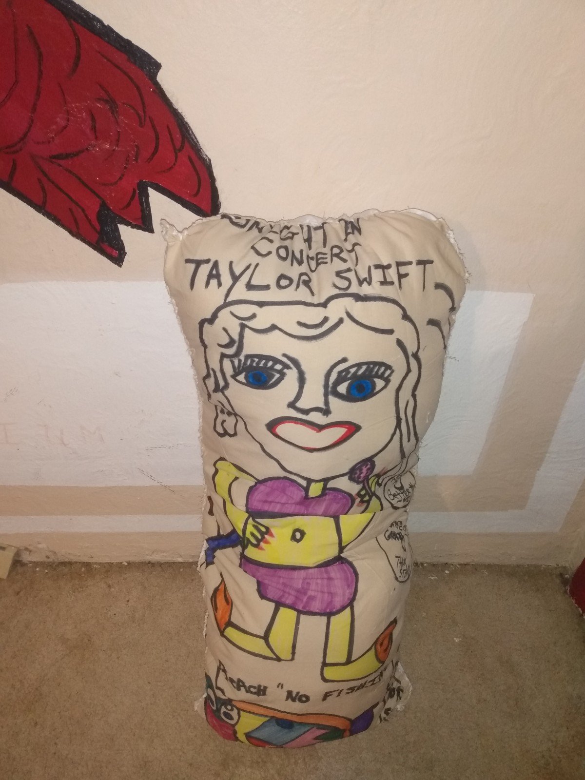 Homemade cartoon pillows
