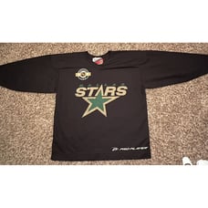 Vintage Pro Player NHL Hockey Jersey Dallas Stars Black/Green/Gold Mens Size XL
