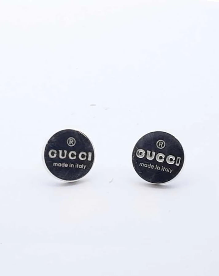 authentic Gucci silver stud earrings