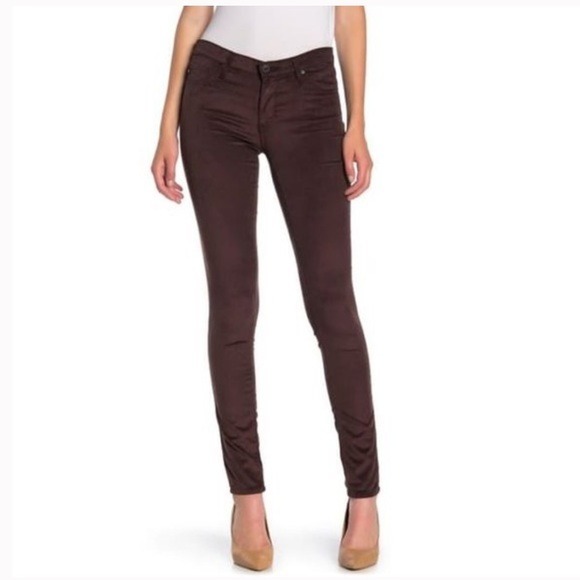 Women's Adriano Goldschmied Super Skinny Leggings Brown Cordoroy