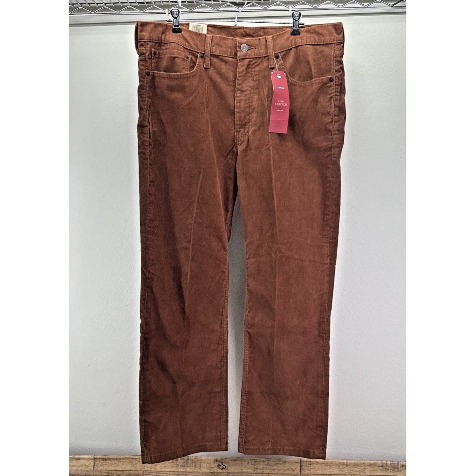 VTG Levis 514 Corduroy Pants Brown Men's Levi's 36 x 29 Comfort Stretch