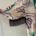 Victoria Secret Silk Cotton Beach Cover Up Kimono Robe Floral Fringe, Size Large