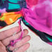 St John Floral Sheer Silk Blend Swim Suit Cover Up Bathing Suit Cover Size Small