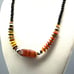 Unique Abstract Modernist Vintage Choker, Carnelian Stone Focal Necklace