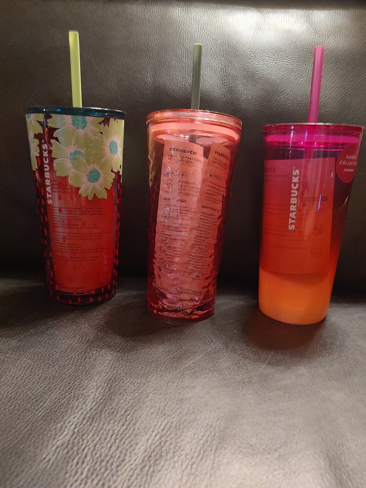 Starbucks glass tumblers