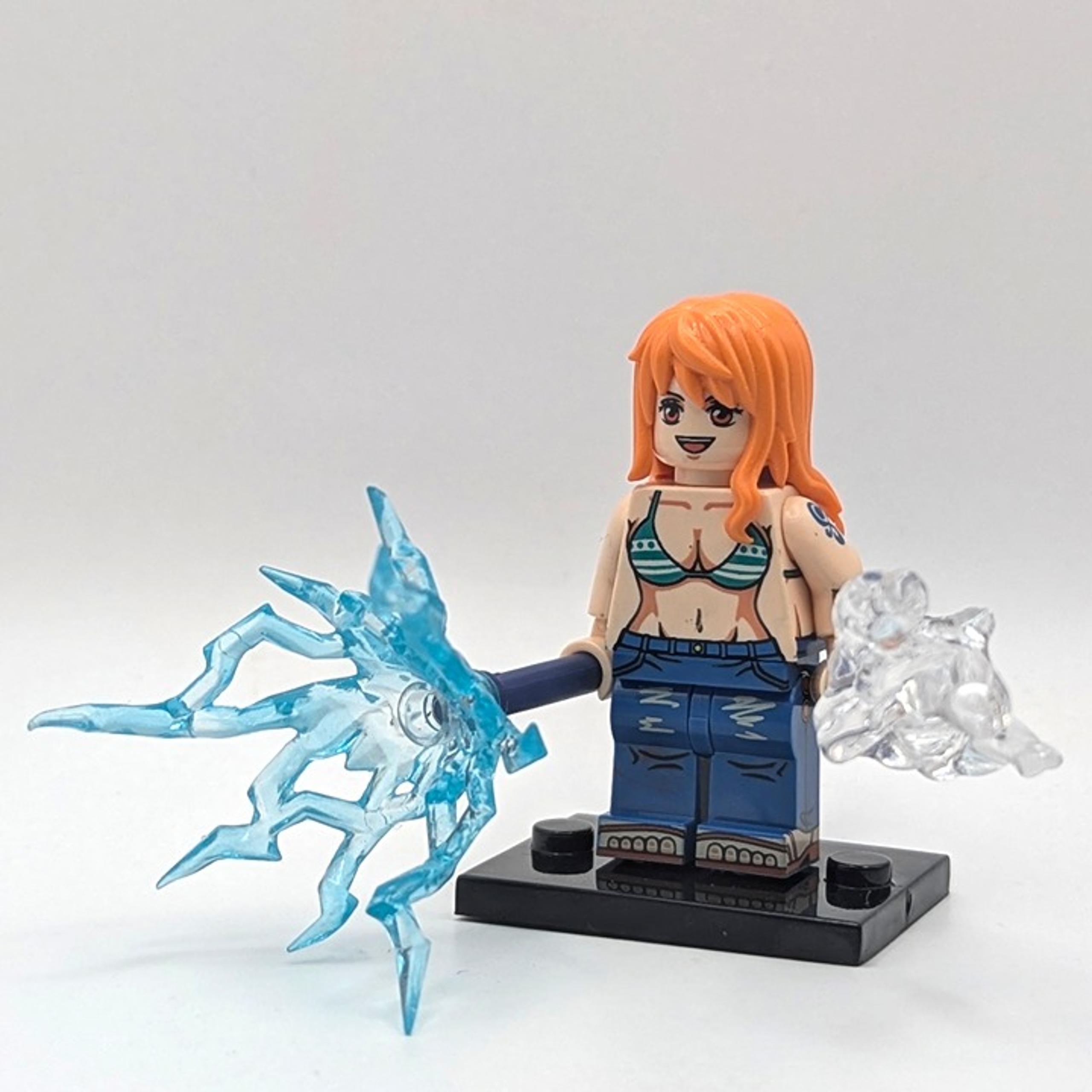 "Cat Burglar" Nami (One Piece) Custom Building Blocks Minifigure Anime