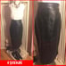 NWOT-SZ 4-FIRENZE BLACK LEATHER SKIRT