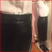 NWOT-SZ 4-FIRENZE BLACK LEATHER SKIRT