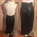 NWOT-SZ 4-FIRENZE BLACK LEATHER SKIRT