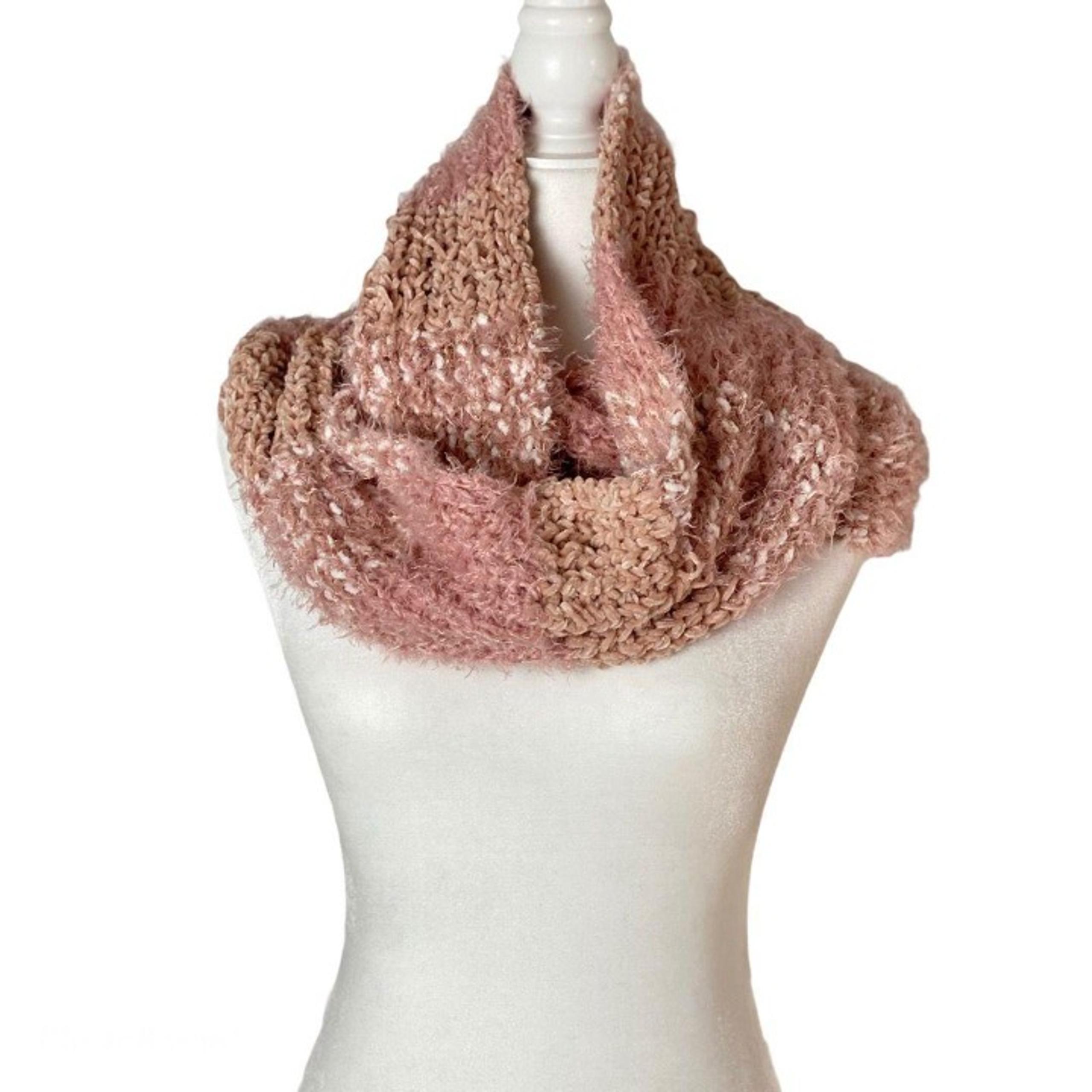 INC Mixed Yarns Loop Scarf Blush - INC International Concepts