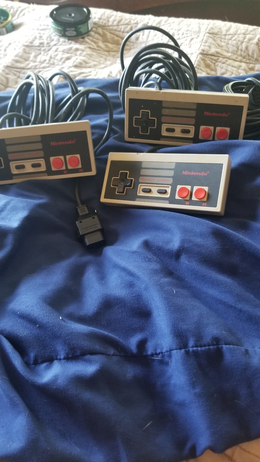 NES games and controllers