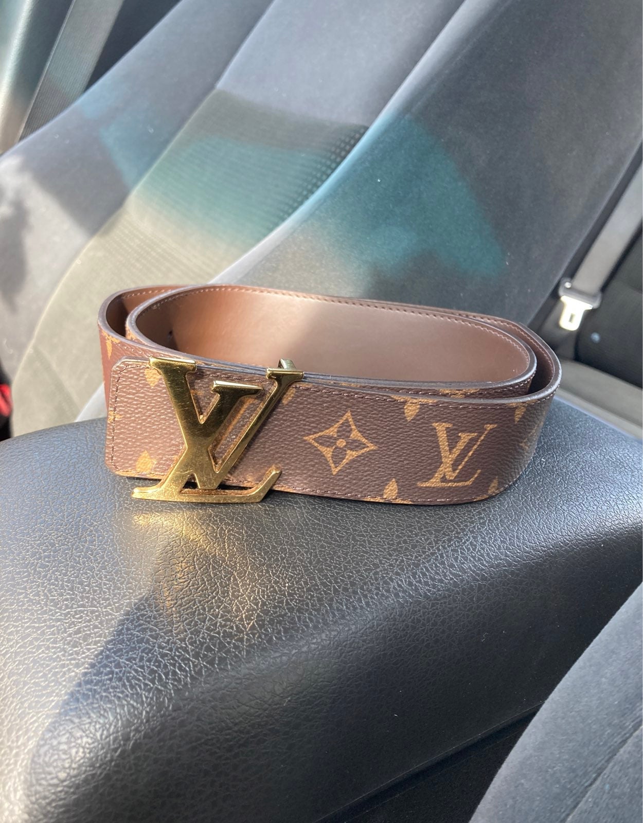 Louis Vuitton brown belts for men
