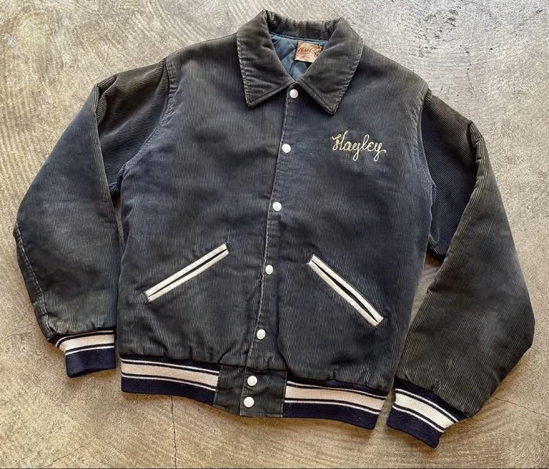 【半額】 black 50s-60s corduroy jacket stadium ジャケット・アウター