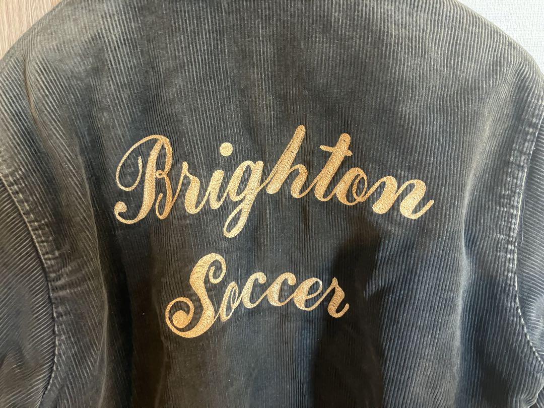 50s-60s black corduroy stadium jacket