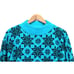 VTG 80s Sweater Womens Size 18 Mock Neck Snowflakes Made In USA Preppy Eclectic