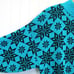 VTG 80s Sweater Womens Size 18 Mock Neck Snowflakes Made In USA Preppy Eclectic