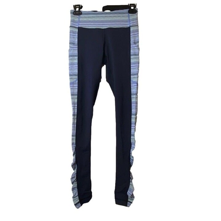 Lululemon Leggings Speed Tight IV Inkwell Space Dye Twist Lullaby Ray Size 4