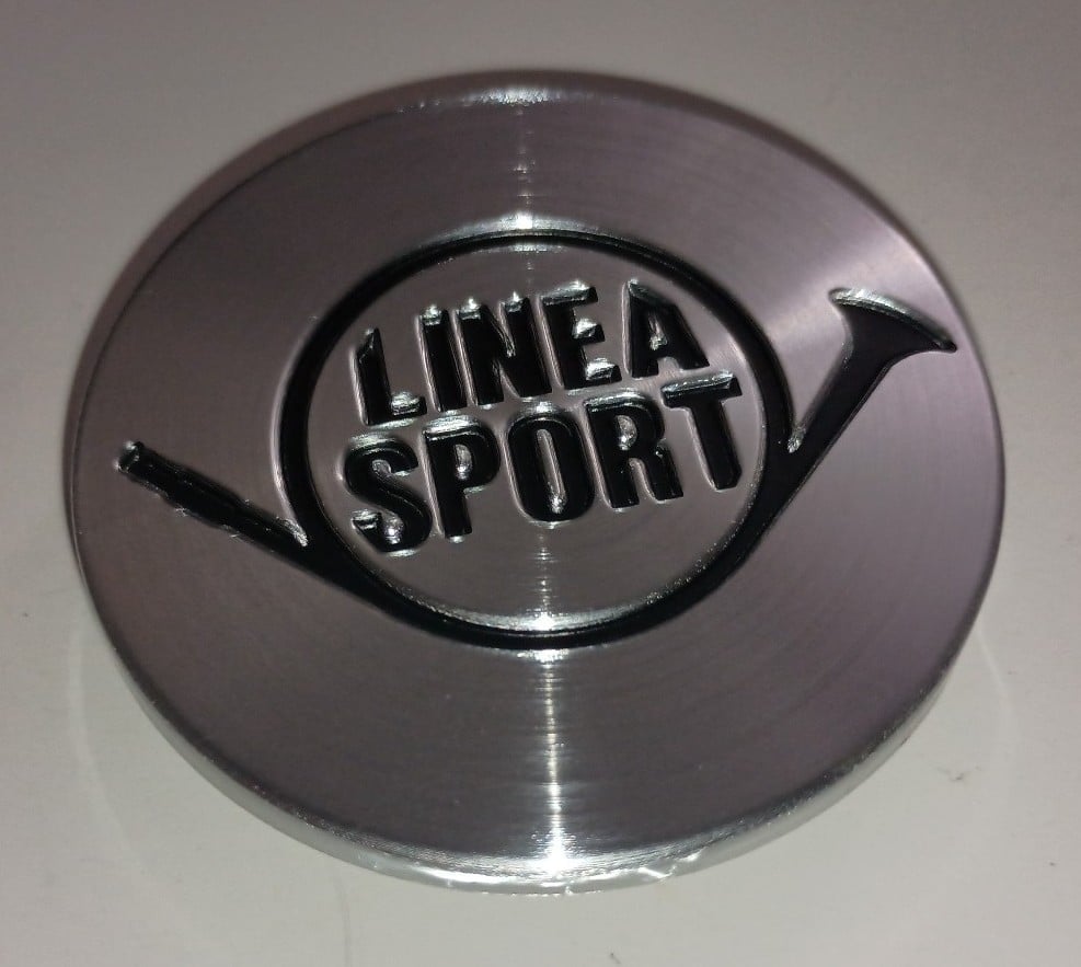 1-Linea Sport wheel center cap aluminum NEW