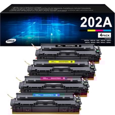 202A Toner Cartridges 4 Pack - Compatible Replacement for HP 202A Toner Cartridg