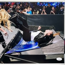 WWE NXT Charlotte Flair Signed 11x14 Photo QQ Autograph WrestleMania JSA COA