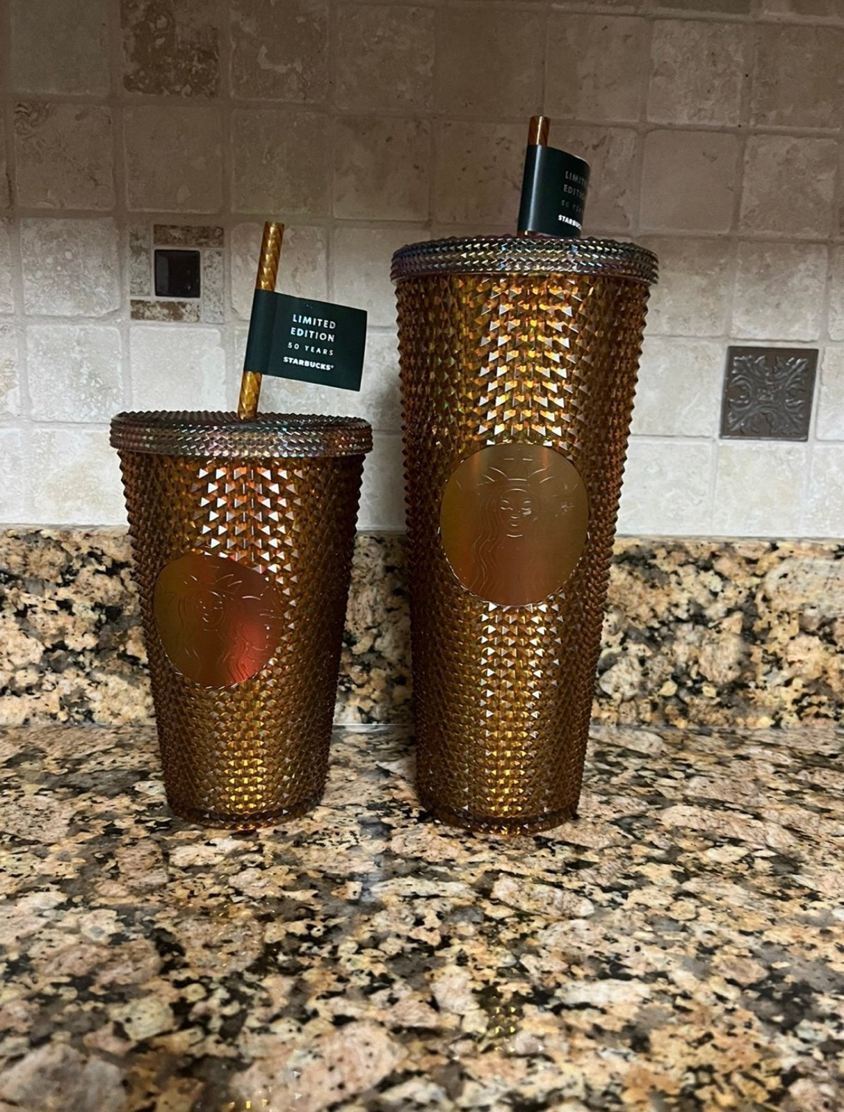 Starbucks 50th Anniversary Studded tumbler set