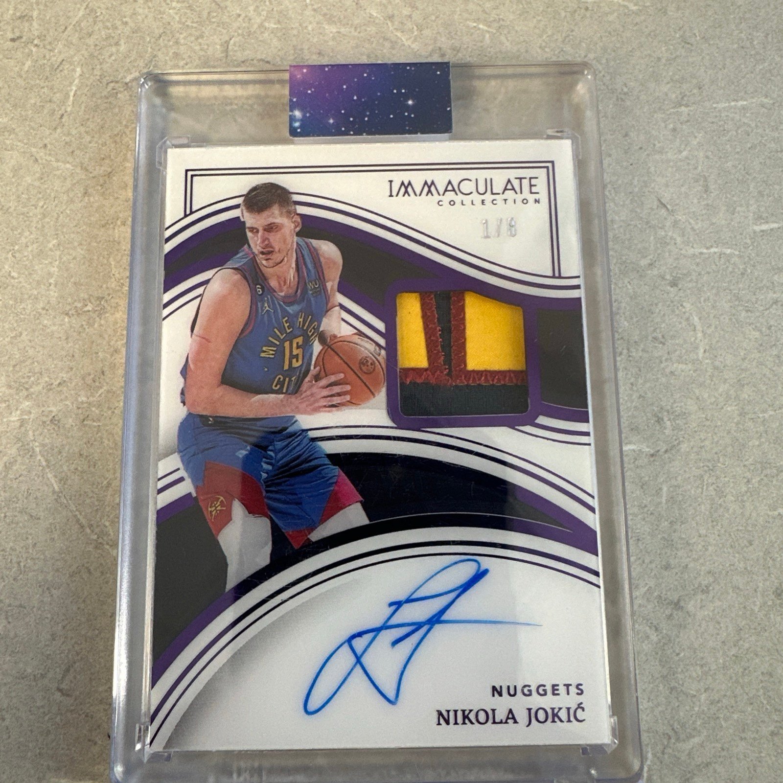 2022-23 Immaculate Nikola Jokic 1/8 patch auto