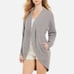 UGG Brand Womens Gray Fremont Cardigan Sweater Gray Grey Fluffy Knit Size S NEW