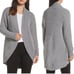 UGG Brand Womens Gray Fremont Cardigan Sweater Gray Grey Fluffy Knit Size S NEW