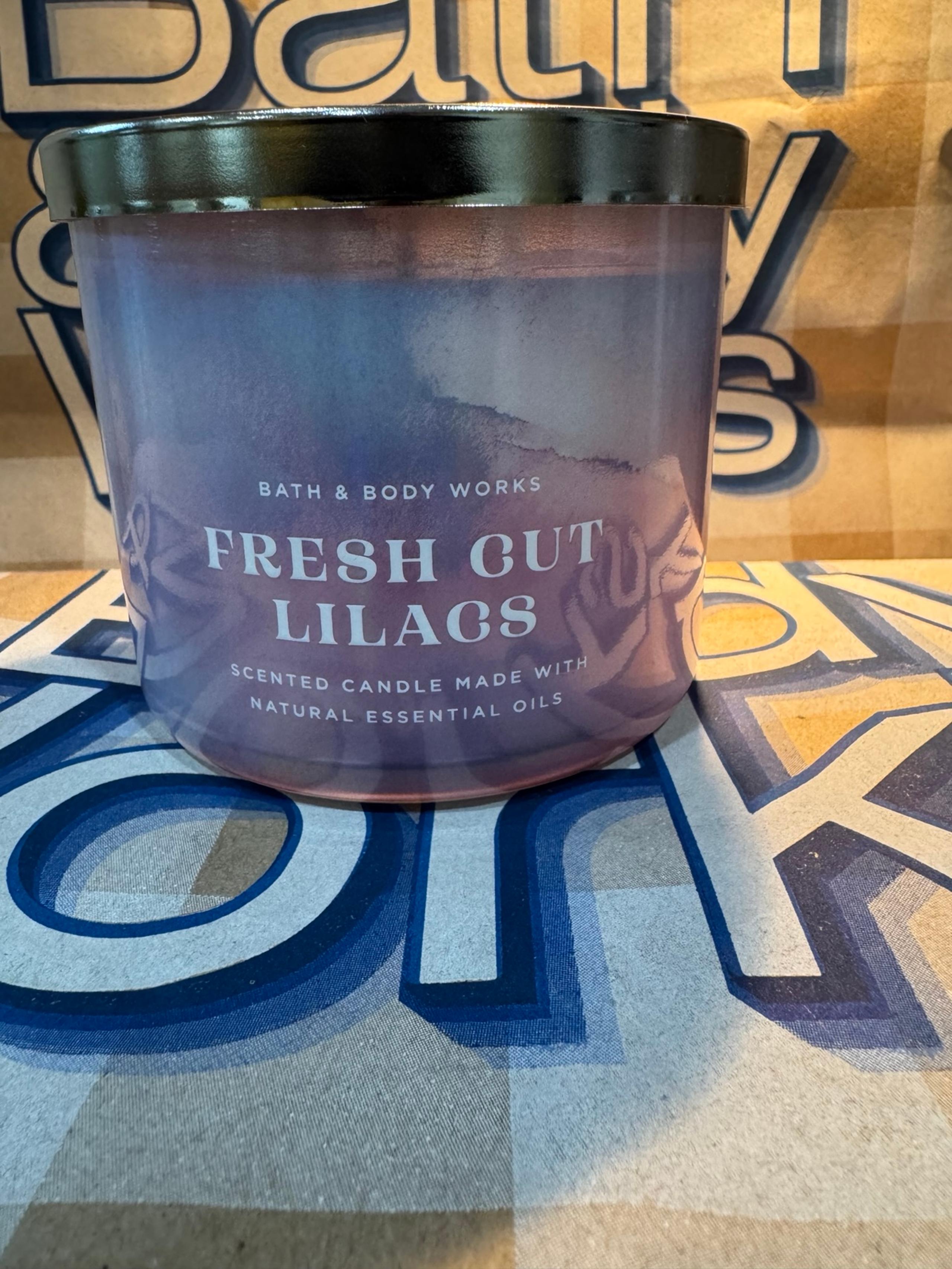 Bath & Body Works Fresh Cut Lilac Candle 3-Wick