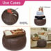 Handmade Moroccan Round Pouf Foot Stool Ottoman Seat Leather Bean Bag NEW