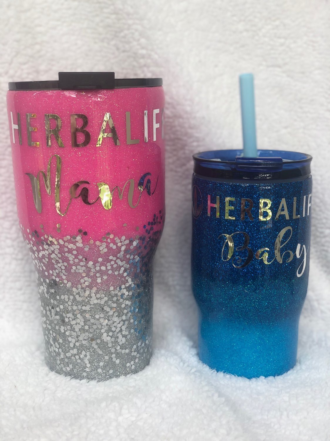 glitter tumbler