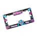 New Universal 2PCS Anime Hatsune Miku ABS Plastic Black License Plate Frame
