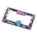 New Universal 2PCS Anime Hatsune Miku ABS Plastic Black License Plate Frame