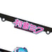 New Universal 2PCS Anime Hatsune Miku ABS Plastic Black License Plate Frame