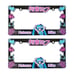 New Universal 2PCS Anime Hatsune Miku ABS Plastic Black License Plate Frame