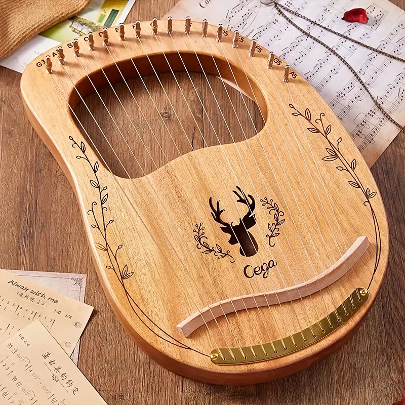 16/19-String Beginner Lyre, Portable -rib9