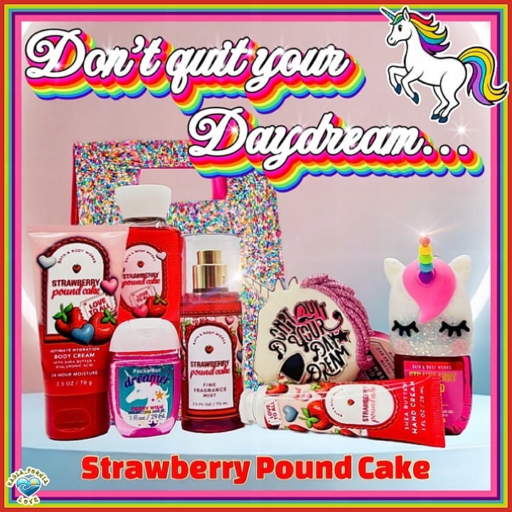 BBW ♥︎ Don’t Quit Your Daydream - Strawberry Poundcake ♥︎ 10 pc gift set