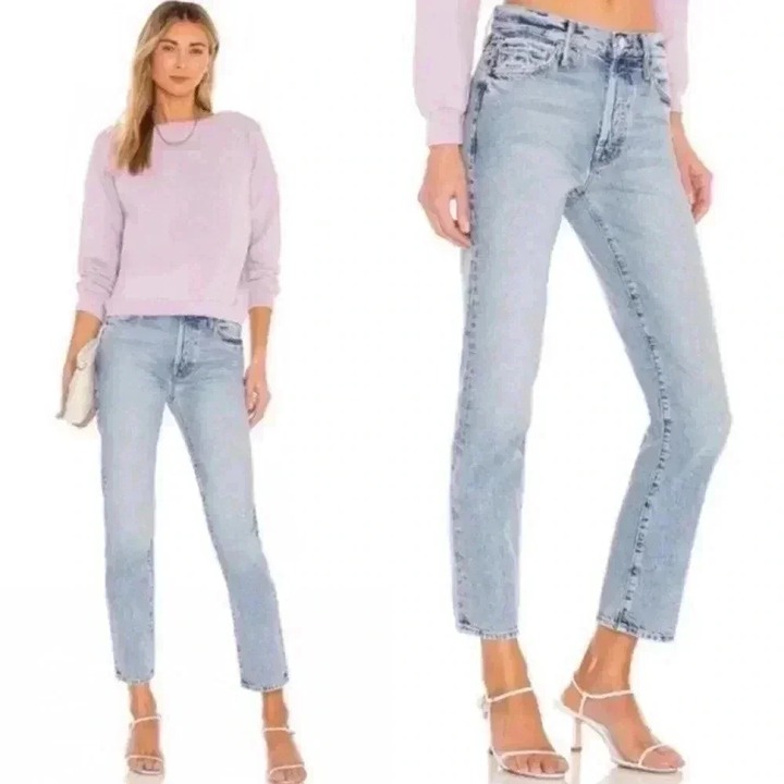 Mother Superior Trekker Ankle Straight Leg Jeans in Win Some, Lose Some Size 26