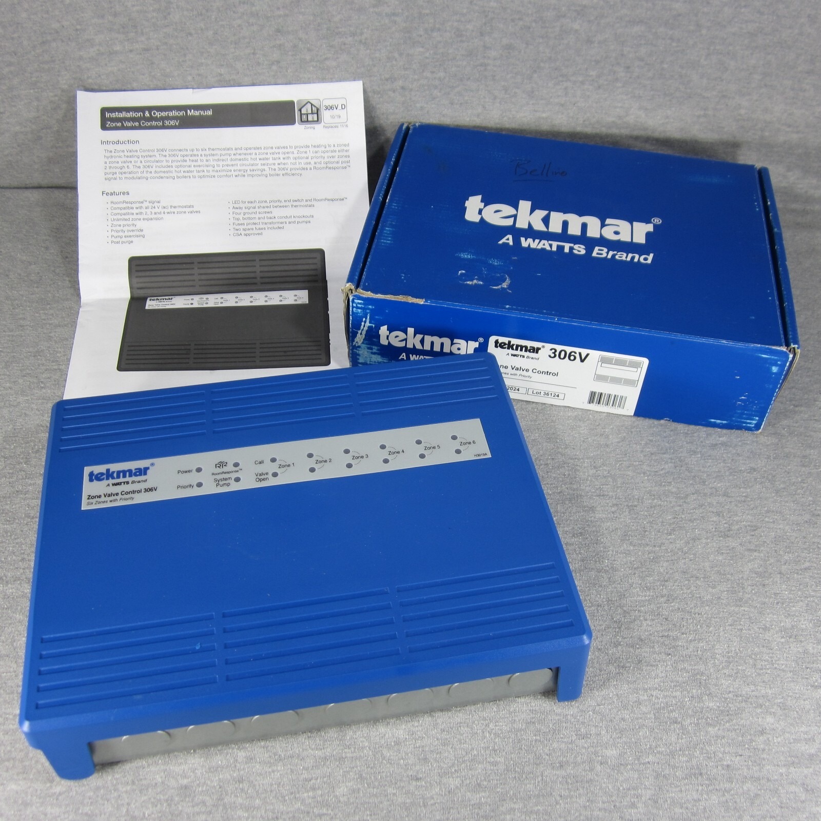 Tekmar 306V Zone Valve Control - 6 Zones with Priority