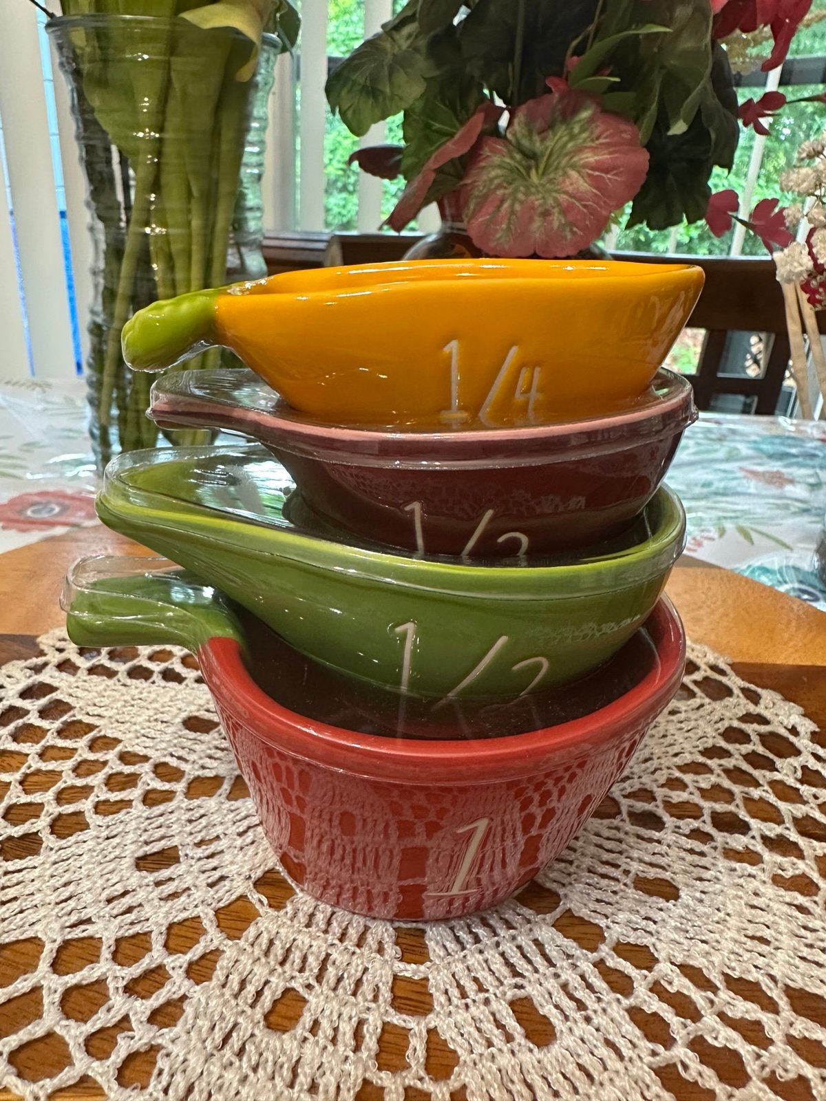 Rae Dunn vegetables measuring cups